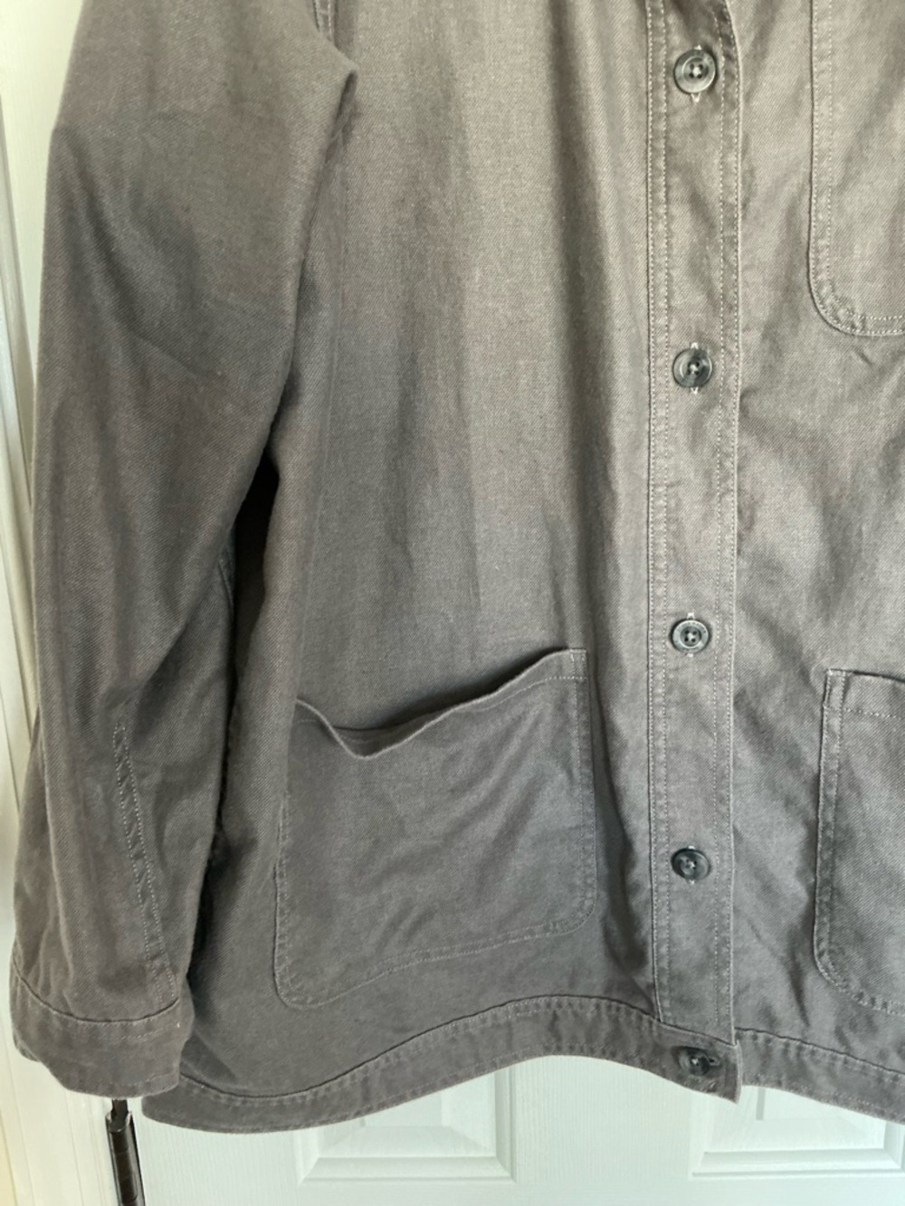 Eddie Bauer Gray Button-Up Jacket - image 3